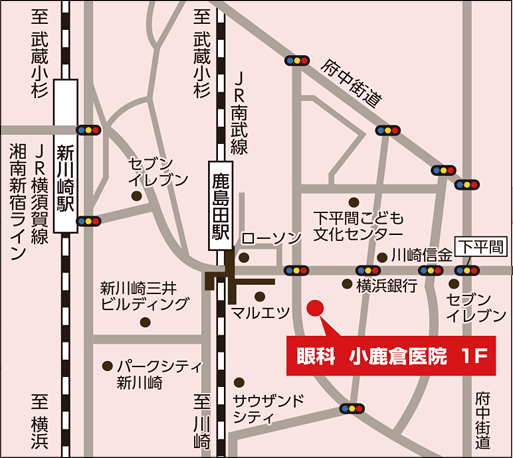 小鹿倉医院の地図